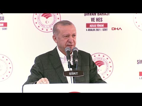 #CANLI Cumhurbaşkanı Erdoğan Siirt’te toplu açılış töreninde konuşuyor