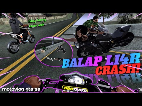 CBR250RR CRASH BALAP LI4R DI ANTASARI‼️TEW4S TERKAPAR-Motovlog gta sa🇮🇩