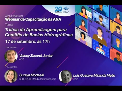 WEBINAR ANA - Trilhas de Aprendizagem para Comitês de Bacias Hidrográficas