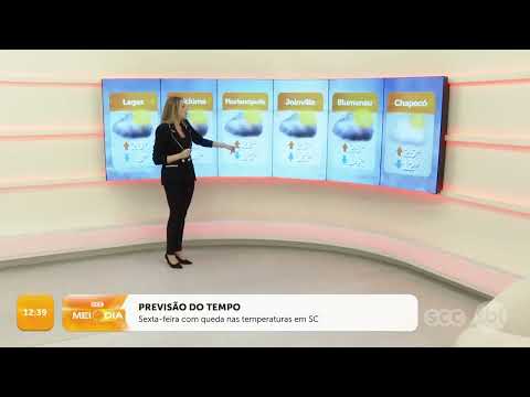 Sexta-feira (27/09/2024) com queda nas temperaturas em SC | Tempo | SCC Meio-Dia