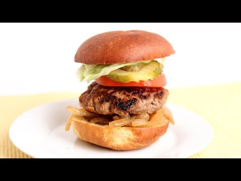 Cheddar Stuffed Burger Recipe - Laura Vitale - Laura in the Kitchen Episode 789 - UCNbngWUqL2eqRw12yAwcICg