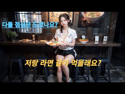 [AI Journey] 저랑 라면 같이 먹을래요? / Did you all eat lunch? / 私とラーメンを一緒に召し上がりますか?   [Japanese ramen shop]