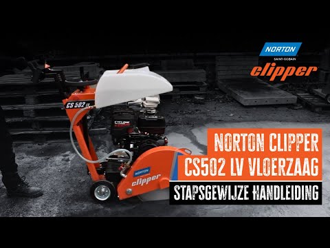 🛠️ Hoe gebruik je de Norton Clipper CS502 LV Vloerzaag | Gebruikershandleiding