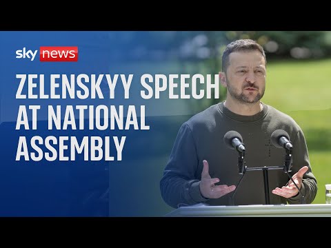 Watch live: Zelenskyy delivers speech at National Assembly in France