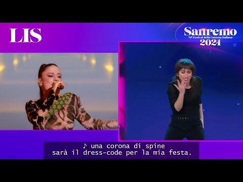 LIS Sanremo 2024 - Angelina Mango canta 'La noia'