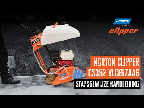 ⚙️ Hoe gebruik je de Norton Clipper CS352 Vloerzaag | Stapsgewijze Handleiding