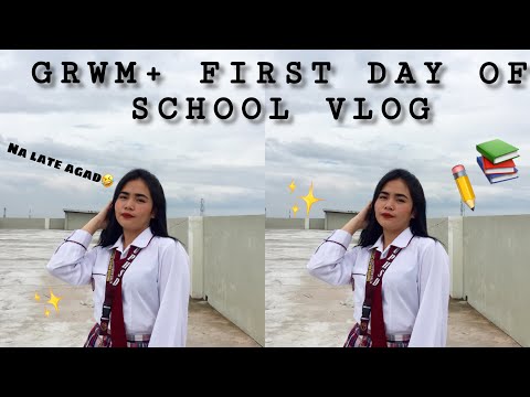 GRWM + FIRST DAY OF SCHOOL VLOG