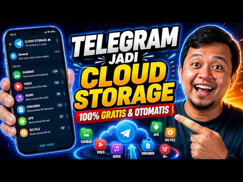 AMAZING! Buat UNLIMITED Cloud Storage Pakai TELEGRAM Dan BOT OTOMASI GRATIS