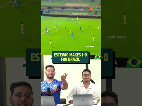 Estêvão SCORES vs India! 🇧🇷🔥 Brazil Strike First | India vs Brazil
