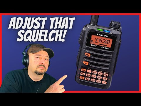 Yaesu FT-70DR Setting Squelch Level (How To)