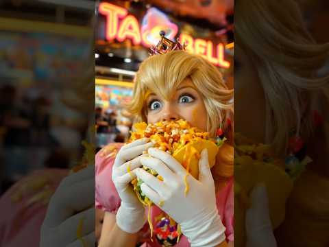 100 Princess Peach Tear Up Taco Bell 🌮😈