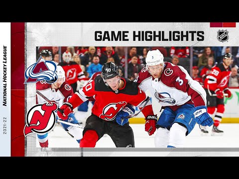 Avalanche @ Devils 3/8/ | NHL Highlights 2022 video clip
