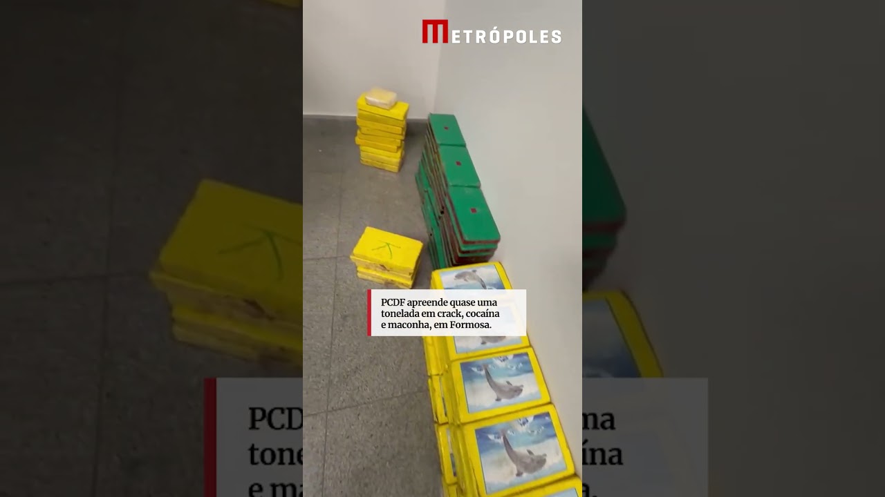 PCDF apreende quase uma tonelada em crack, cocaína e maconha, em Formosa