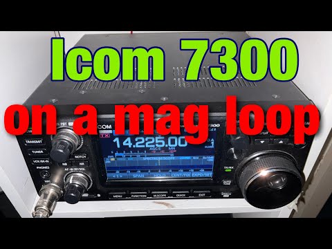 Icom 7300 on 2E0ERO Magloop