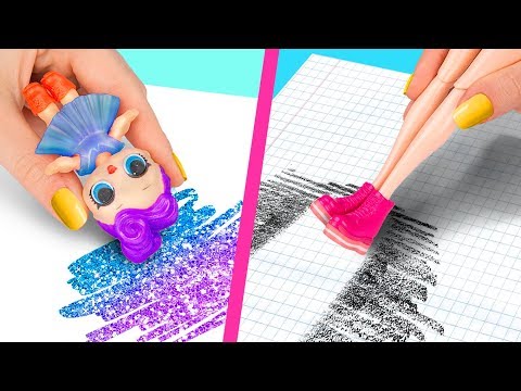 10 Weird Ways To Sneak Barbie Dolls Into Class / Clever Barbie Hacks And LOL Surprise Hacks - UCWwqHwqLSrdWMgp5DZG5Dzg