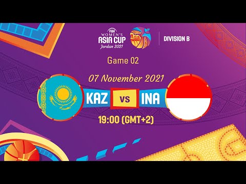 Kazakhstan v Indonesia | Full Game - FIBA Women's Asia Cup 2021 - Division B
