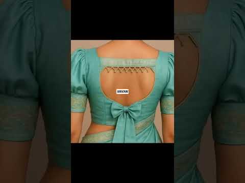 trending🔥🔥 stylish letast back less bluose design#trending #fashion #blouse design