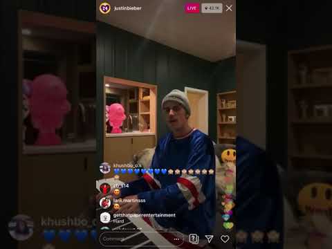 Justin Bieber IG live performance “GET ME”