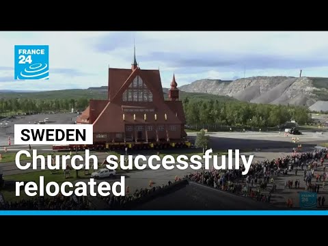 Swedish wooden church successfully relocated • FRANCE 24 English