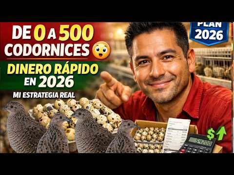 De 0 a 500 codornices  Mi estrategia para ganar dinero rápido en 2026