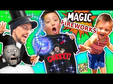 GURKEY MAGIC!!  Fireworks Tricks (FGTEEV Granny Shopping Vlog) - UCC-RHF_77zQdKcA75hr5oTQ