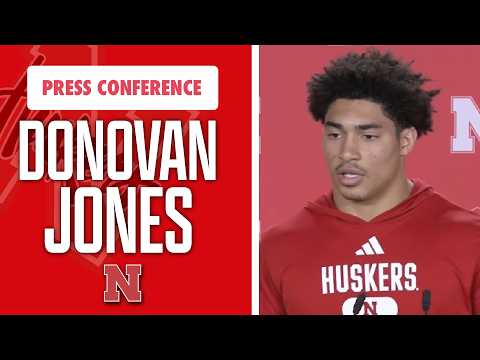 Nebraska Football DB Donovan Jones meets with the media on Saturday I GBR