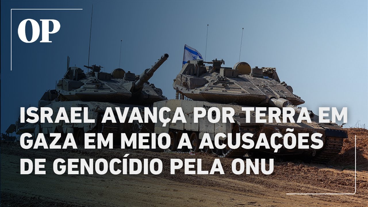 Israel faz ofensivas terrestres em Gaza e recebe acusações de genocídio pela ONU