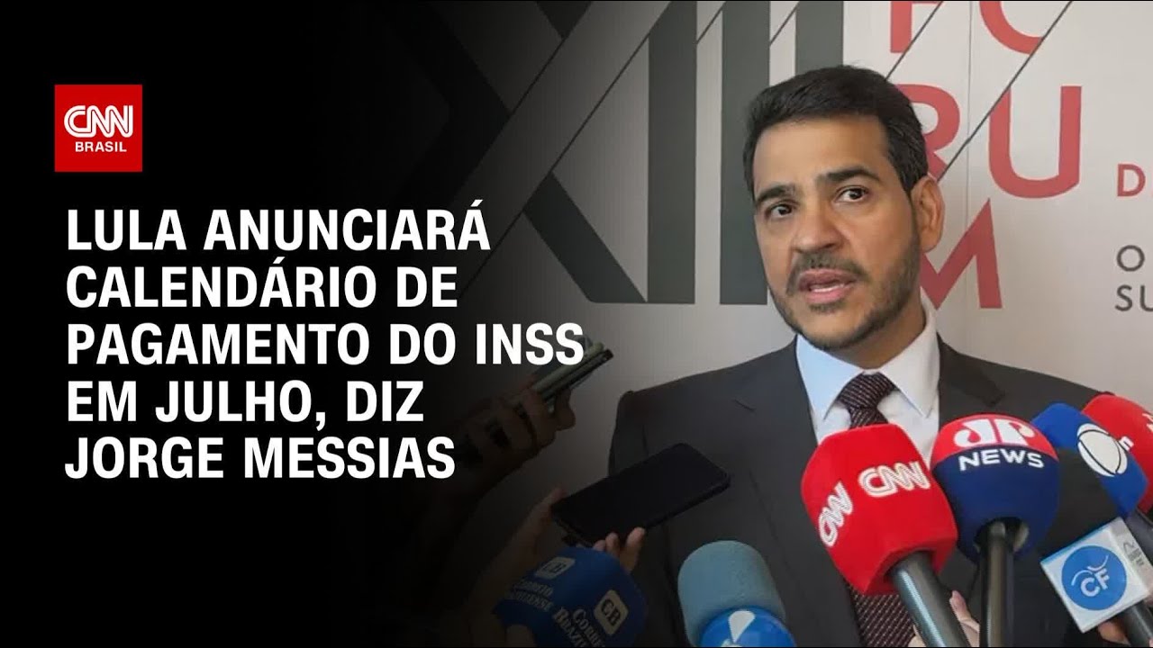 Lula anunciará calendário sobre INSS em julho diz advogado geral da União | BASTIDORES