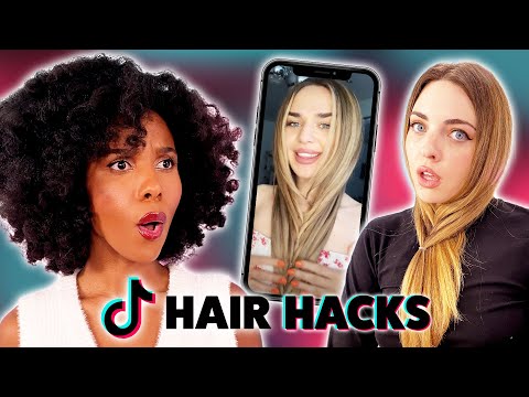 Video: Testing Viral TikTok Hair Hacks! *3 hair types*