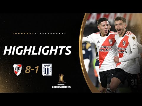 River 8-Alianza Lima 1: Los goles del partido por Copa Libertadores, con seis de Álvarez
