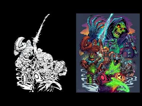 Drawing Tribute to He-Man Masters of the Universe by Brian Allen