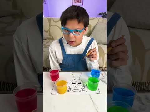 A Magic Trick! 🍊🎨✨An Orange Turns Into Paint! #drawing #funny #kidsvideo