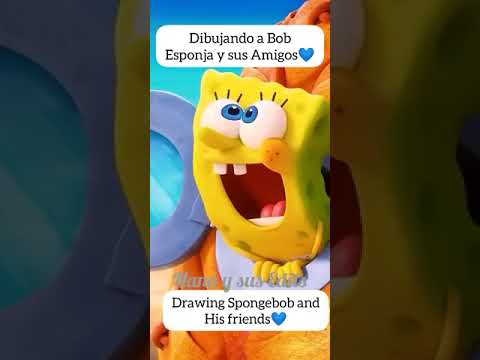 Dibujando a Bob Esponja|#shorts|#spongebob|#bobesponja|#dibujando #nickelodeon||Nana y sus Edits
