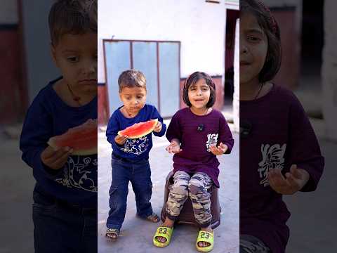 Rudra Watermelon🍉 Lekar Bhag Gaya #shorts #watermelon #love