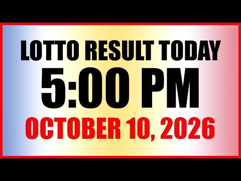 Lotto Result <strong>Today</strong> 5pm Draw October <strong>10</strong>, 2026 Swertres EZ2 PCSO