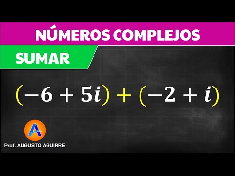 Suma de números complejos | Sumar -6+5i con -2+i