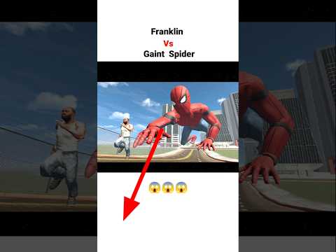 Franklin Vs Giant Spider 😱..#indianbikedriving3d