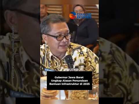 Gubernur Jawa Barat Ungkap Penundaan Bantuan Infrastruktur di 2025 #kangdedymulyadi #bantuan #shorts