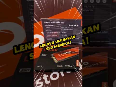 Lenovo umumkan SSD mereka!