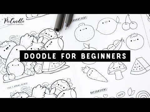 Doodle for Beginners Ep2 | Kawaii Fruits & Vegetables | Draw with Me Step-by-Step