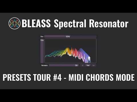 Play Chord Progressions from Drum Loops with BLEASS Spectral Resonator MIDI Mode (32 Presets)