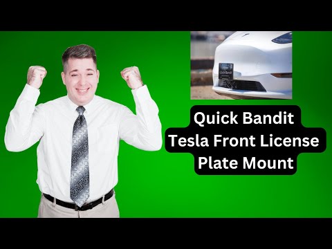 Tesla Model Y - Quick Bandit - Front License Plate Mount