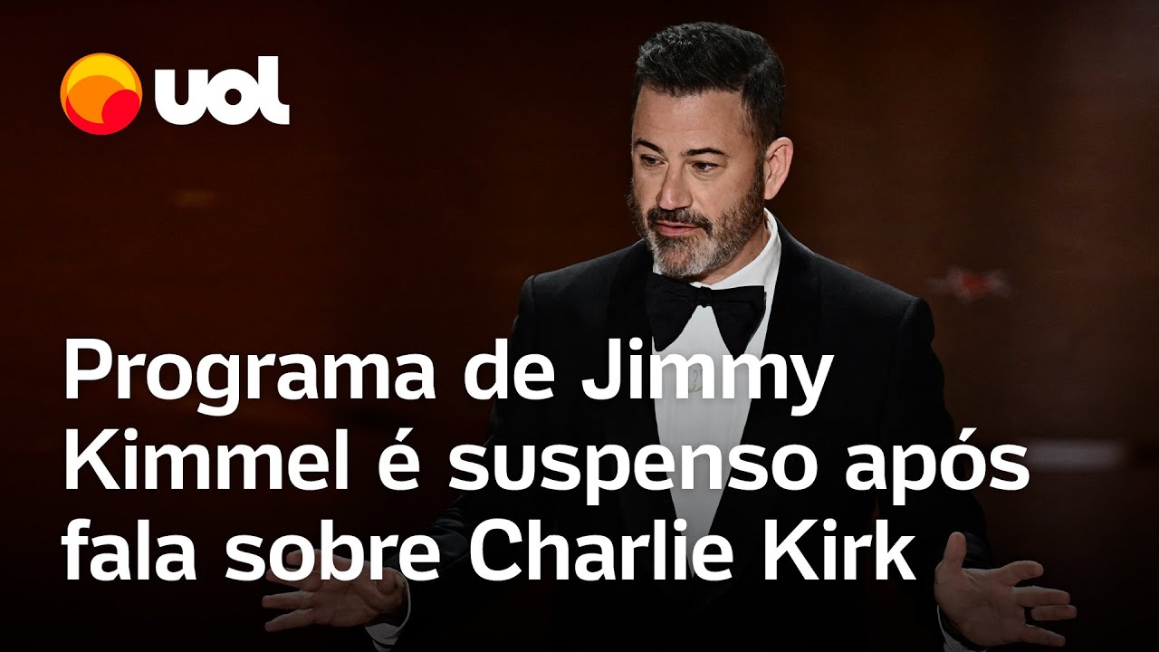 Programa de Jimmy Kimmel é suspenso após comentários sobre Charlie Kirk e Trump