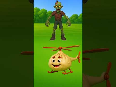 Zombie ने मोमोस  helicopter को खा लिया 😱🤯|| #animation #3danimation #3danimation #anujkidstv