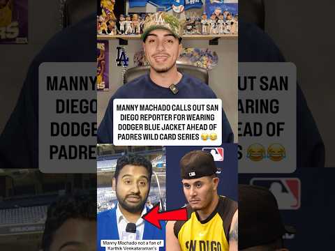 <strong>Manny</strong> Machado calls out San Diego reporter for wearing Dodger blue suit jacket 😂