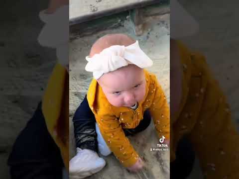 So strong 💪 #baby #funny #trend #song #cartoon
