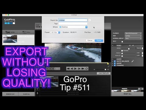 GoPro Studio: Export Video Without Losing QUALITY! GoPro Tip #511 - UCTs-d2DgyuJVRICivxe2Ktg