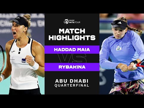 Beatriz Haddad Maia vs. Elena Rybakina | 2023 Abu Dhabi Quarterfinal | WTA Match Highlights