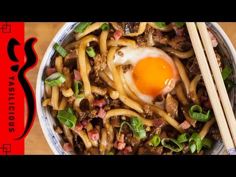 UDON mit Shiitake und Hackfleisch – einfaches asiatisches Nudel-Rezept – auch vegetarisch möglich - UC990hStWQ3tgj1Zk_ASTRoQ