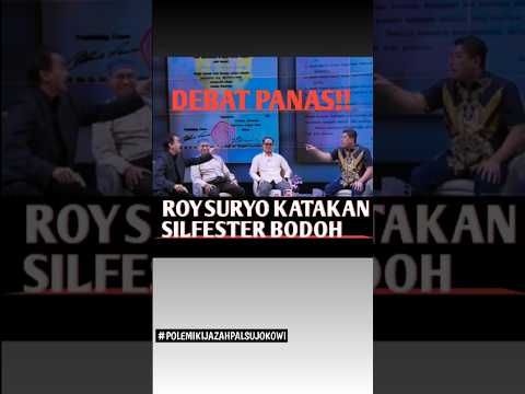 Debat Panas!! Roy Suryo katakan Silfester Bod0h #Ijazahjokowihariini #polemikijazahjokowi #roysuryo